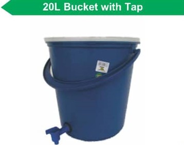 Plastic Buckets with taps
